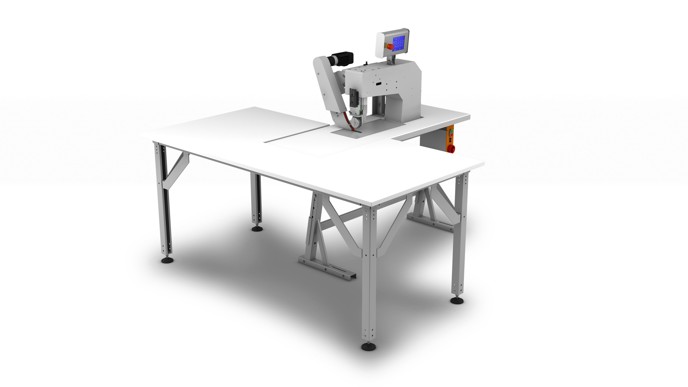 Macchina ad ultrasuoni per saldatura in continuo tessuti