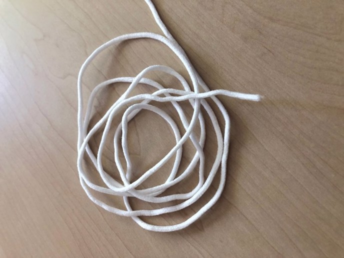 Elastico tubolare per mascherine