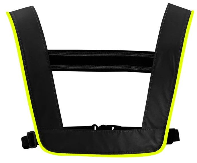 Pettorina con tecnologia di illuminazione integrata