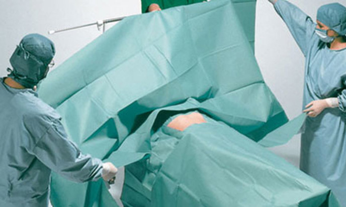 Foglio di gomma sintetica per inserti chirurgici