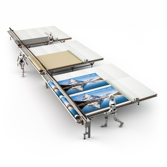 Banco da taglio manuale per tessuti