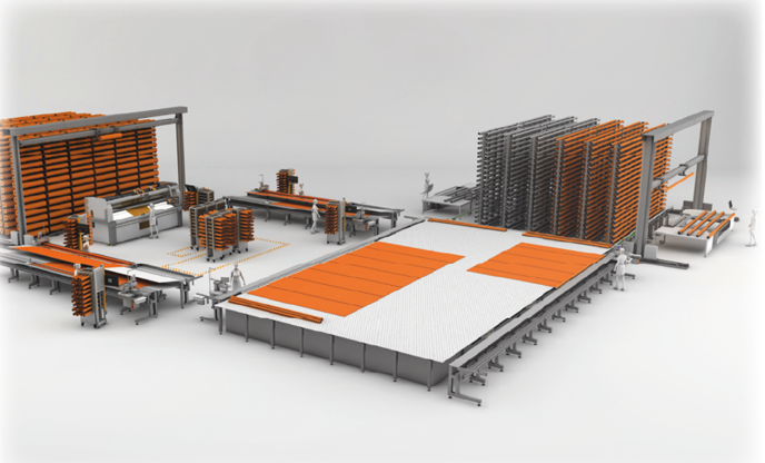 Macchinari e sistemi in rete per la produzione di tende da sole